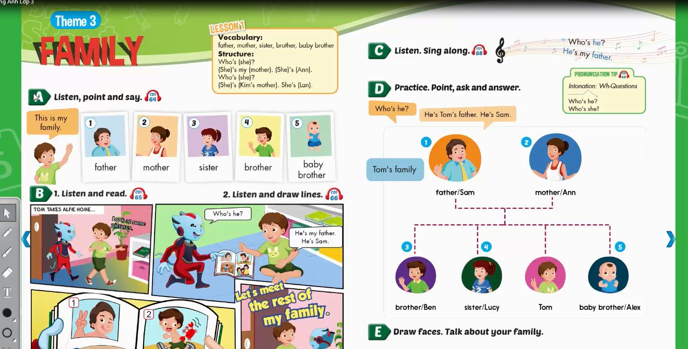 Smart Start Grade 3 - Theme 3: Family - Tiếng Anh lớp 3 bài 3